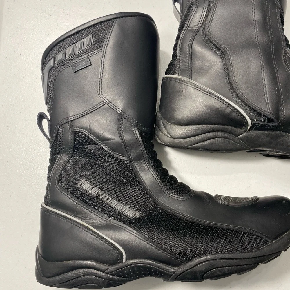 Tourmaster Black  Mortocycle Riding Boots Size 11